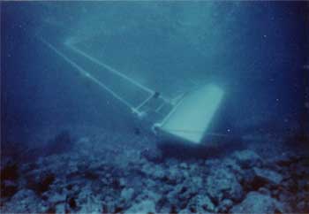 Underwater view of Shiner before it broke up in next storm.